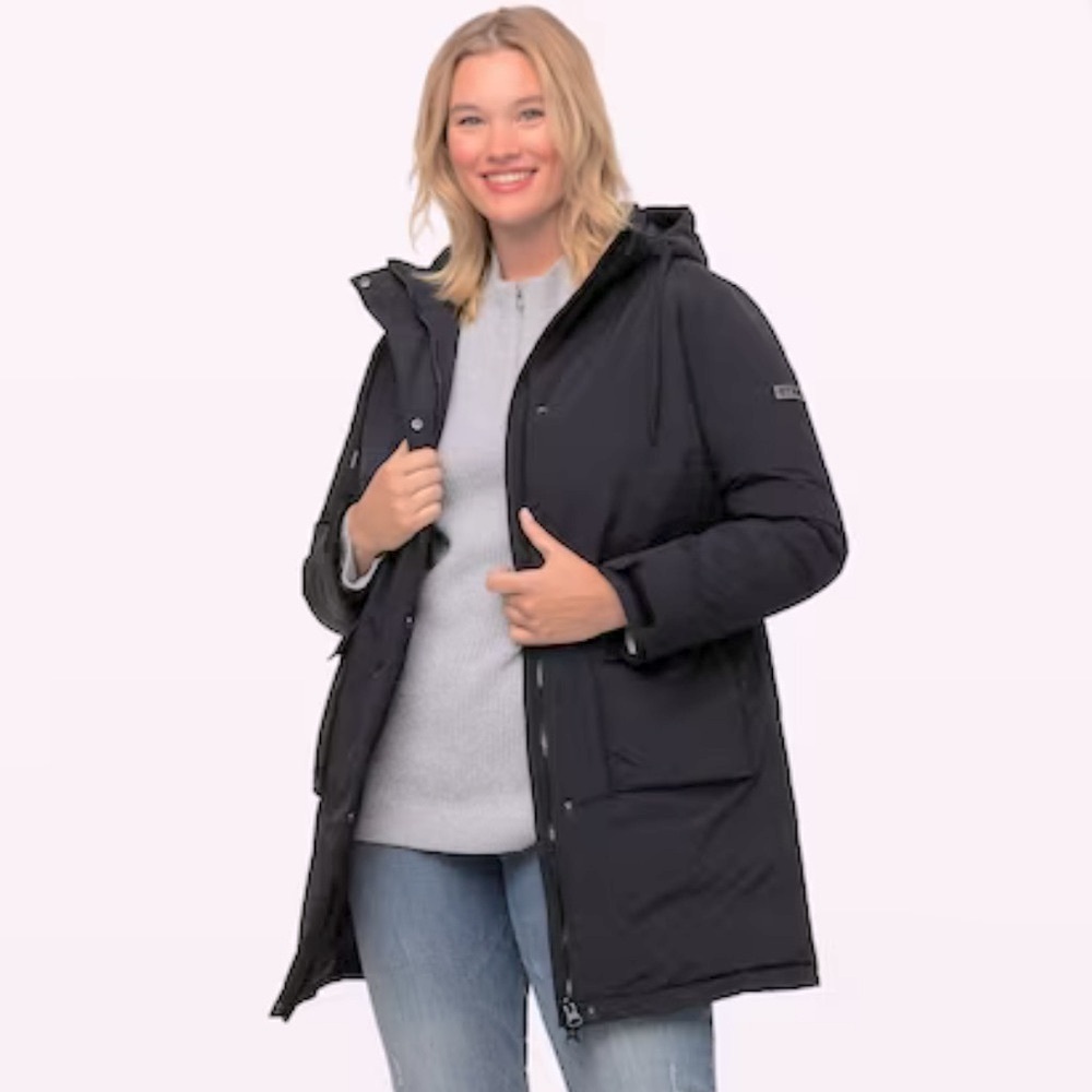 NWT [Ulla Popken] HYPRAR Triple Function Lined Waterproof Coat Womens Plus 20/22 - Picture 2 of 15